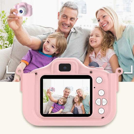 1 Set Kids Camera Dual Lens Camera with Selfie Function High-Resolution Children