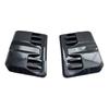 2x Carbon Fiber Look Car Bonnet Air Intake Flow Side Vent Hood Scoop Cover Trim
