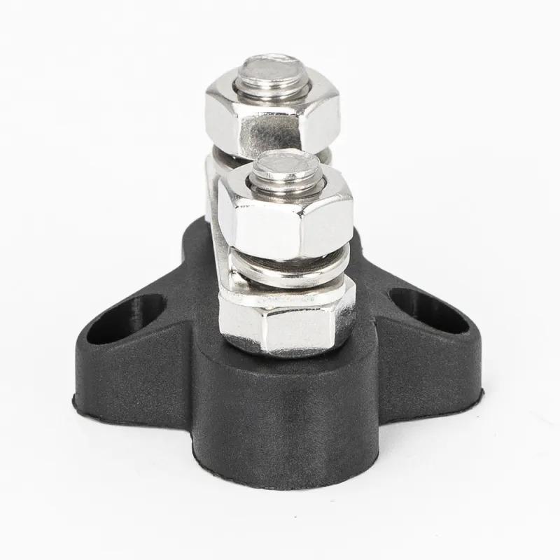 Set Of Terminal Blocks For Power Distribution 48 V Dc, Maximum Diameter M8, Double, Reinforced, With Positive And Negative Terminals