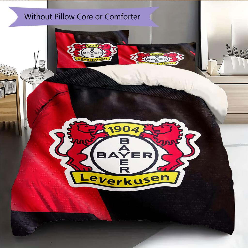 Leverkusen 04 Pattern Bedding Home Decoration Birthday Gift ( 1 Duvet Cover + 2 Pillowcase, Without Core),fan Merchandise.