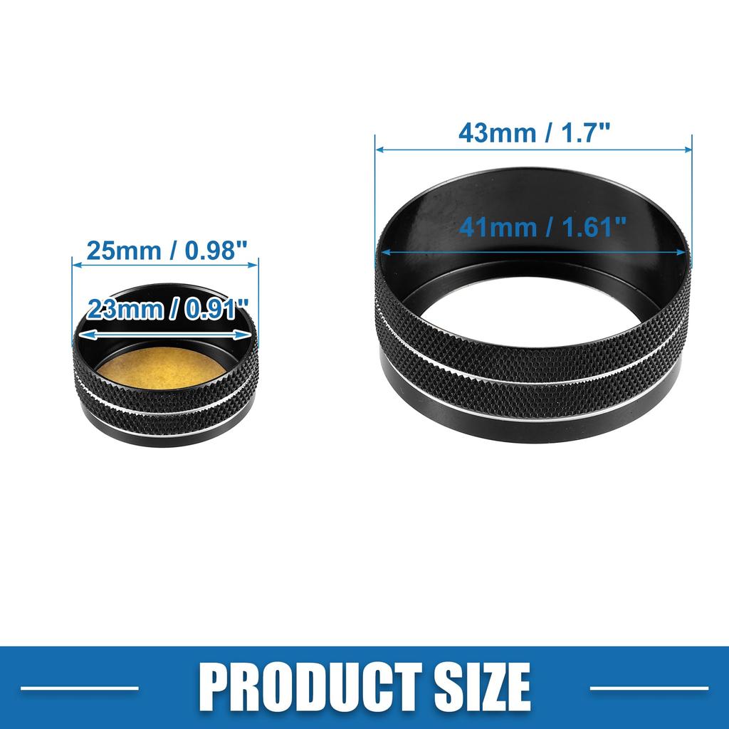 A ABSOPRO 2PCS Car Center Console Multimedia Control Button Cover for Infiniti Q50 QX50 Q60 Black