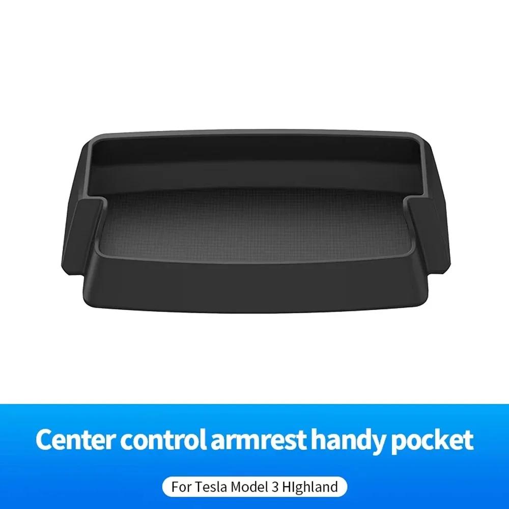

Highland 2026 Central Armrest Storage Box Car Glasses Phone Case Holder Multi Functional Interior Accessories For Tesla Model 3