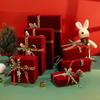 Christmas Velvet Gift Box, Bow Gift Box, Sky Cover Gift Box, Empty Box, New Year Gift Box, Lipstick Gift Box