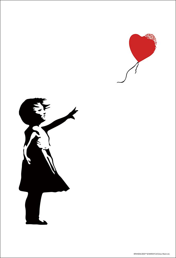 

[Made in Japan] Beverly 300-Piece Jigsaw Puzzle Balloon Girl (26 x 38 cm) 83-111 Black and White