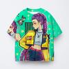 Girl's Clothing K-pop Demon Hunter Cartoon T-shirt Soft Comfortable Versatile Summer Short Sleeves T-shirt
