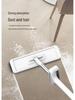 Foldable Flat Mop & Bucket - Hands-Free Washing System