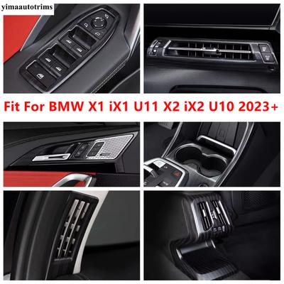 Window Lift / Handle Bowl / Water Cup / Rear Box AC Outlet Cover Trim Accessories For BMW X1 iX1 U11 X2 iX2 U10  2024 2025