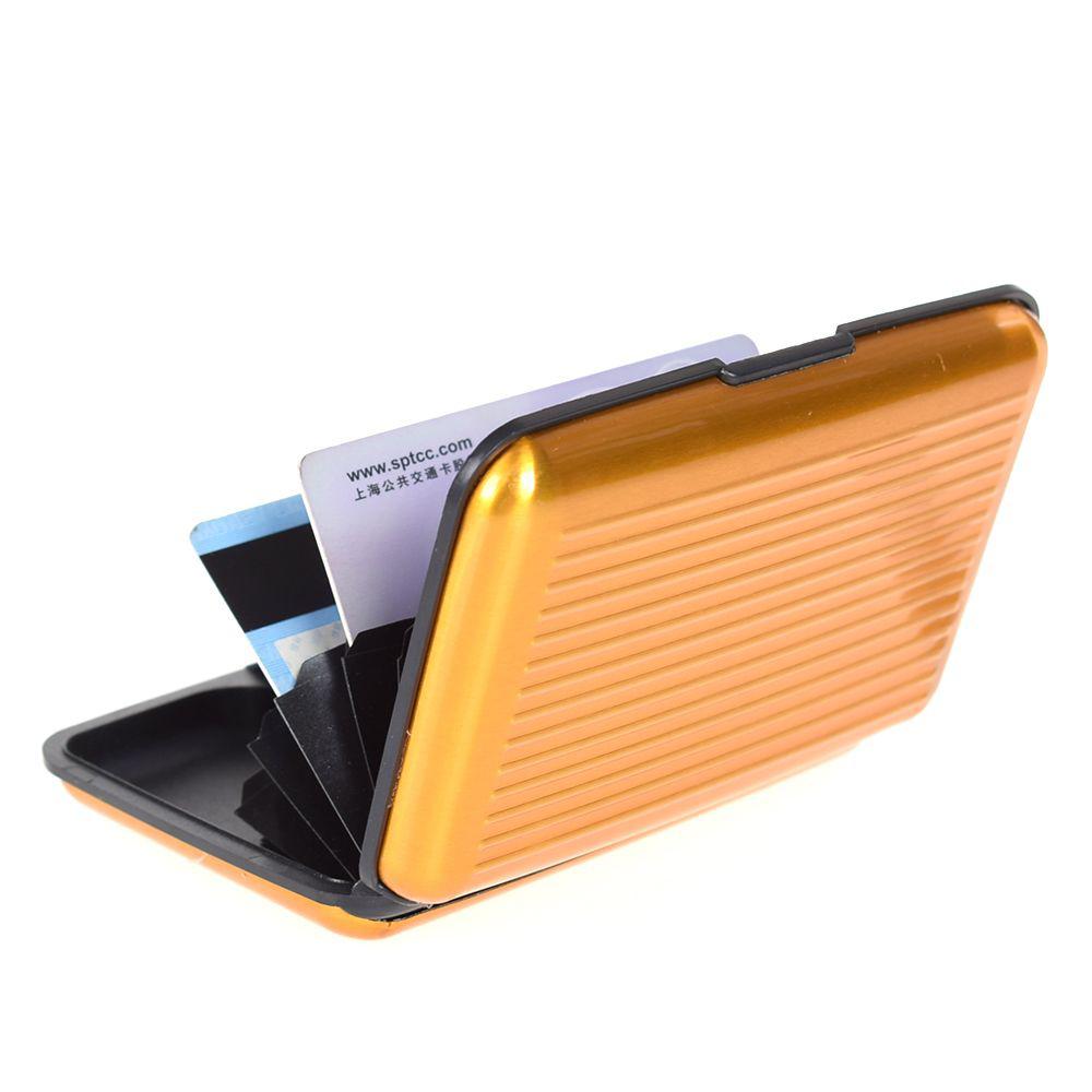 Men Women RFID Blocking Metal Anti-Theft Wallets RFID Wallet Coin Purse ID Card Case Credit Card Holder
