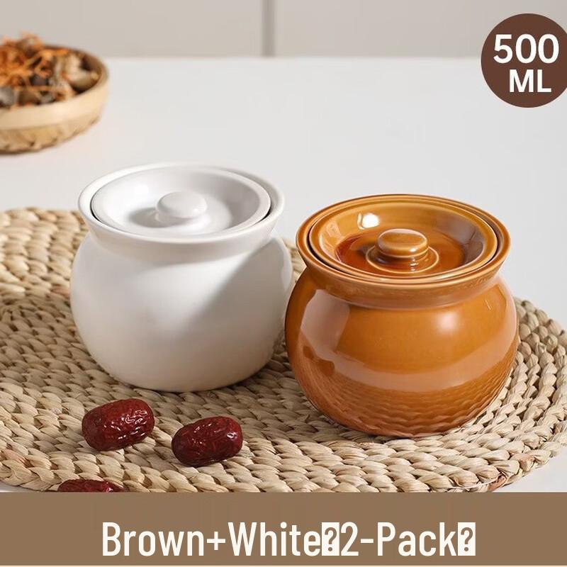 Wutuo Ceramic Double Boiler Stew Pot Set