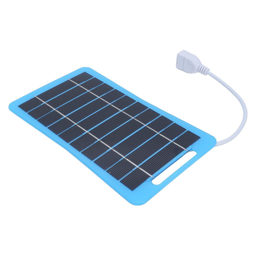 Solarladegerät 5W 5V Monokristallines Silizium Leicht Tragbares Solarpanel mit Griff für