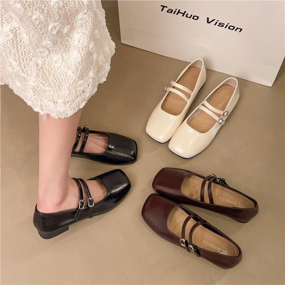 Jaro/Léto Elegantní Retro Mary Jane Ležérní Ploché Boty Nová Móda Měkké Pohodlné Baleríny Dámské Chaussure Femme