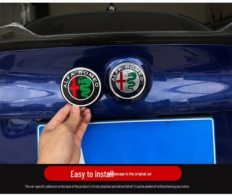 Alfa Romeo Giulia & Stelvio Carbon Fiber Front/Rear Logos