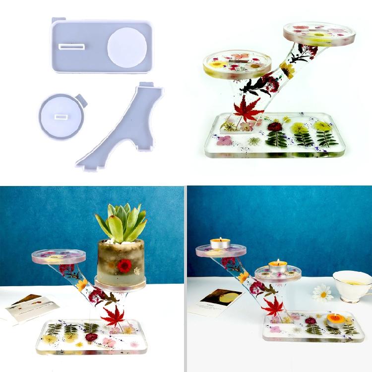 Flower Pot Bracket Silicone Mold Resin Casting Rack Mold Suitable for Diy Crafts