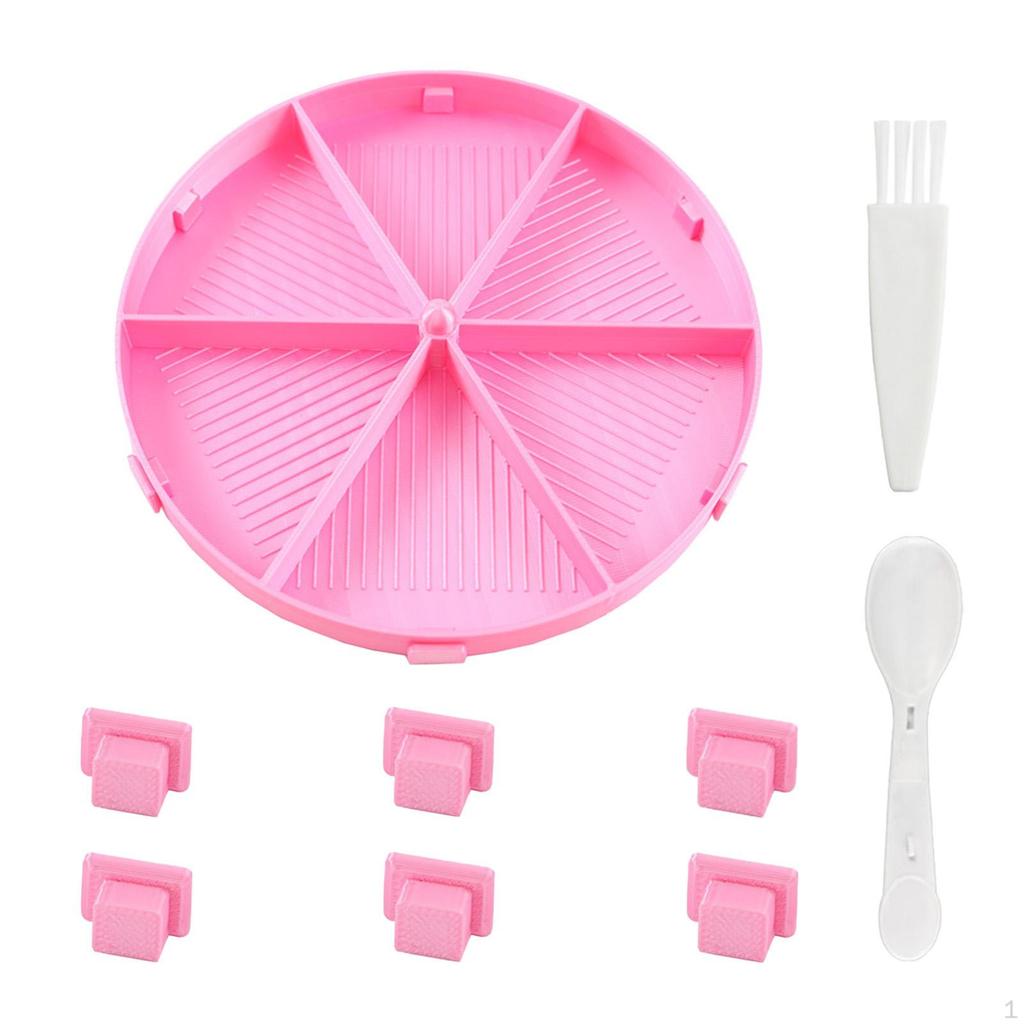 Tray with Spoon And Brush, Scratch-Resistant Versatile Art Supplies, Rhinestone Sorter for Nail