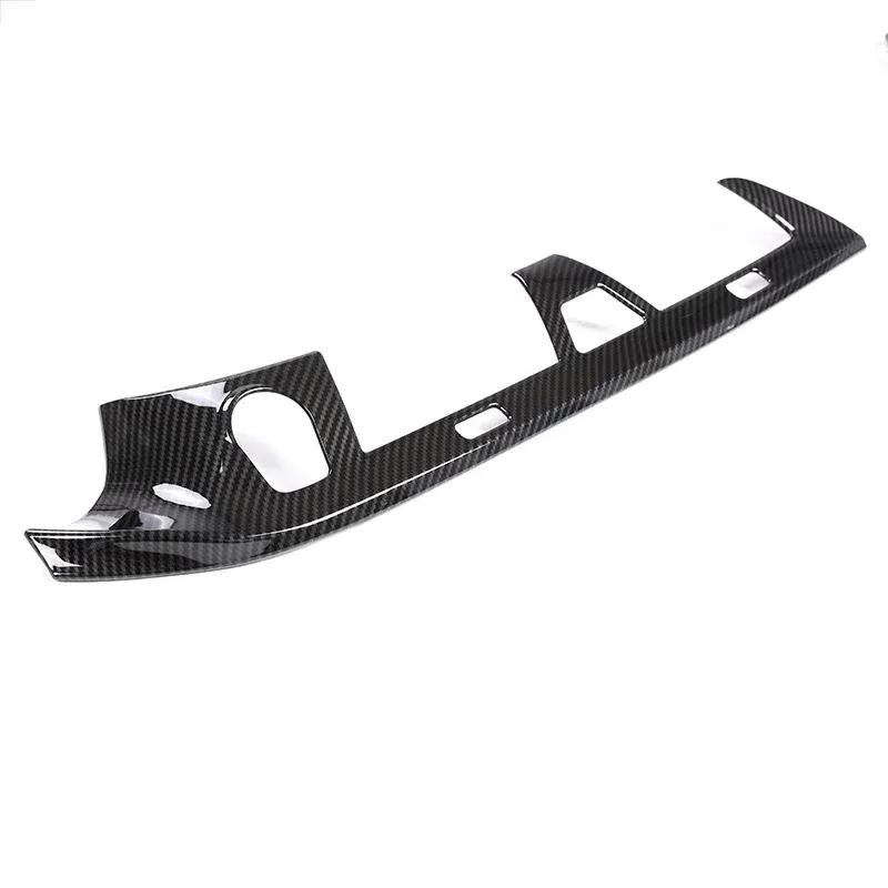 ABS Carbon Fiber Style Car Center Console Air Condition Outlet Vent Frame Cover Trim For BMW 5 Series G30 6GT G32 2018- LHD