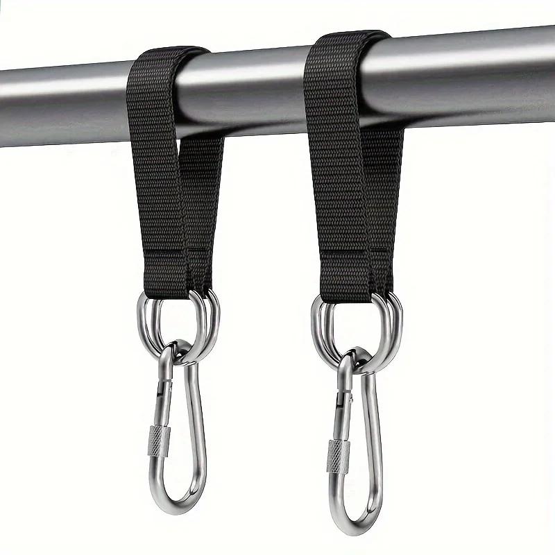 2pcs Hammock Hanging Strap Reinforced Hanging Strap Swing Hook Fitness Trainer Indoor and Outdoor Camping Accessories