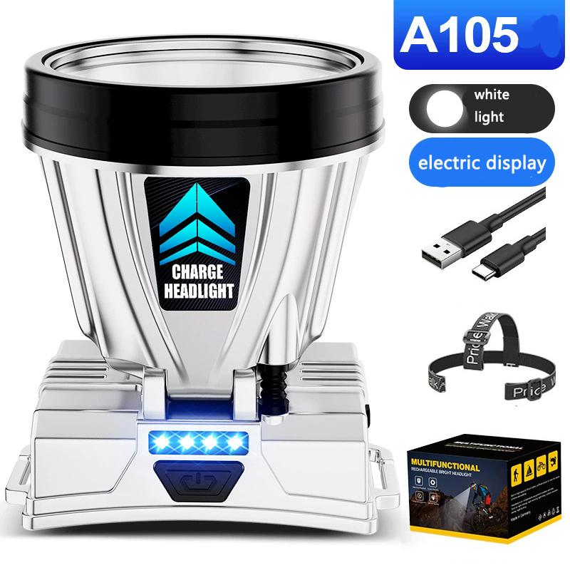 

Надяскравий Перезаряджуваний Високопотужний Налобний Ліхтар Полювання Світлодіодний Налобний Ліхтар Рибальське Світло Високої Потужності Зовнішній Прожектор Водонепроникний Портативний A105 [32 wicks 800 mA]