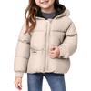 Kids' Pocket Coat - Solid Color Short Cotton Jacket