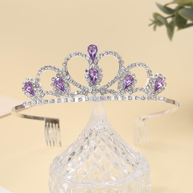 Bridal Crown Headwear Alloy Rhinestone Headband Wedding Crown Birthday Hair Accessories Party Headband Accessories