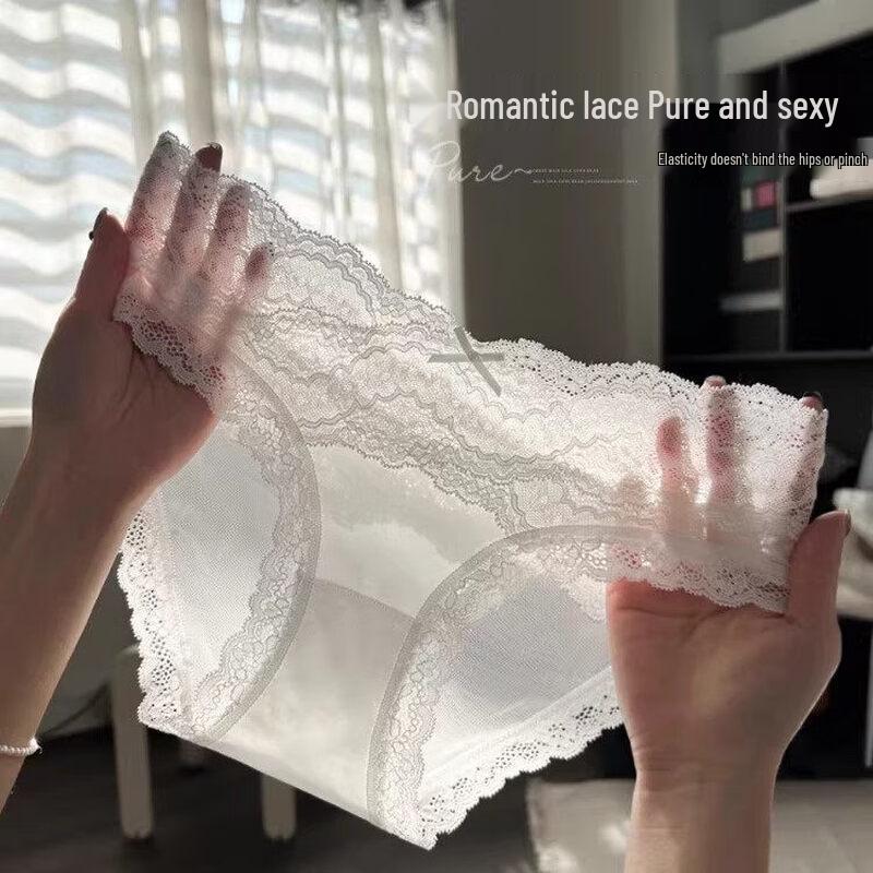 Women s Modal Lace Briefs M белый