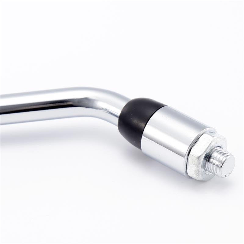 Motorcycle Rearview Mirror 10mm with 360 Rotation Aluminum Frame Antislip Surfaces for Street Bikes