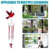 Bird Wind Chimes for Outside Rotating Art Ornament Wind Bell for Balcony Porch Garden Backyard Window Patio Home Outdoor