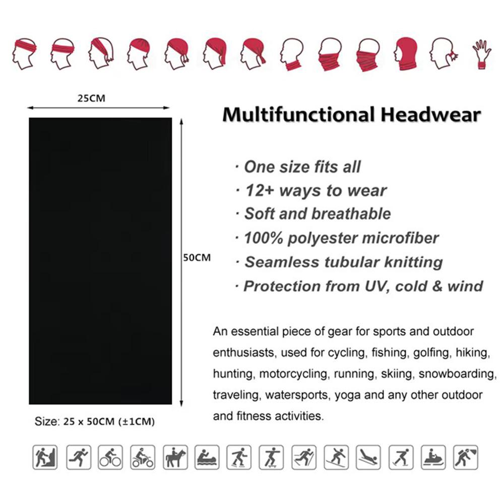 Breathabale Neck Gaiters for Men Women Dustproof Quickdry Solid HeadScarf for Hiking Cycling Fishing Face Shield Bandana