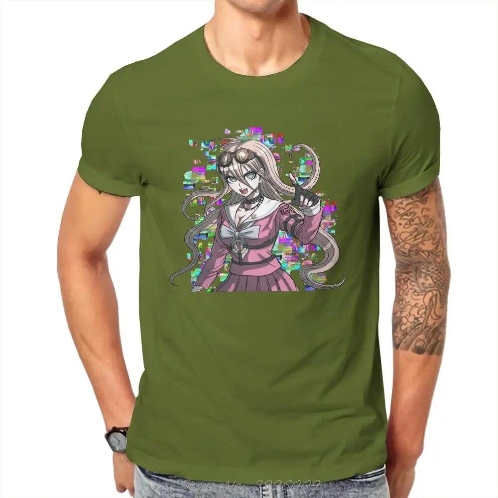 Danganronpa Bear Game MIU IRUMA GLITCH T Shirt Classic Grunge Summer Loose Cotton Unisex's Tops Harajuku Crewneck TShirt