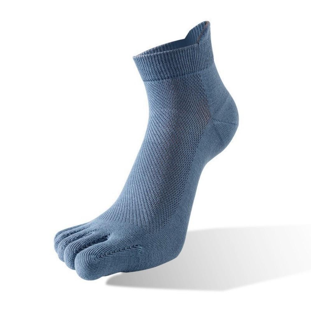 Anti-slip Five Toe Socks Mesh Low Cut Sports Socks Sweat-Absorbing Men's Five Finger Socks Soccer