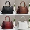 Stylish Crocodile Pattern Handbag 2023 New Large Capacity Women's Shoulder Bag