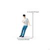 1/64 Leaning Man Figure HandPainted Miniature Male Highly Detailed Figures for Hobbyists,