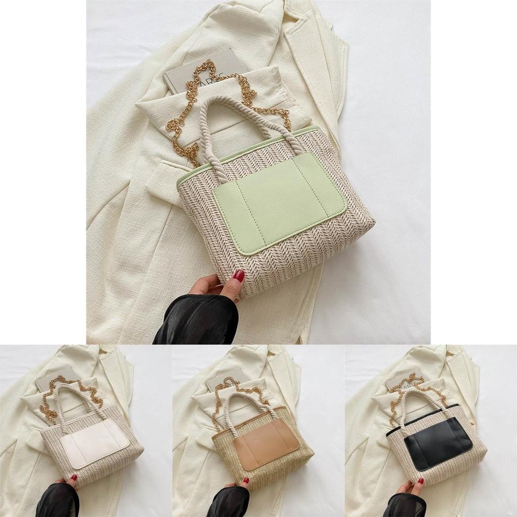 Schicke und stilvolle Damen-Umhängetasche, moderne Tote mit trendigem Kettenriemen