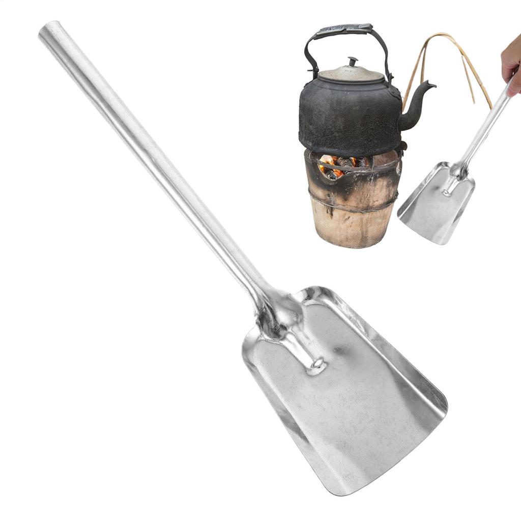 Iron Coal Shovel Ash Shovel Slag Shovel Stove Shovel for Kitchen Long Handle Coal Ash Shovel Garden Fireplace Shovel