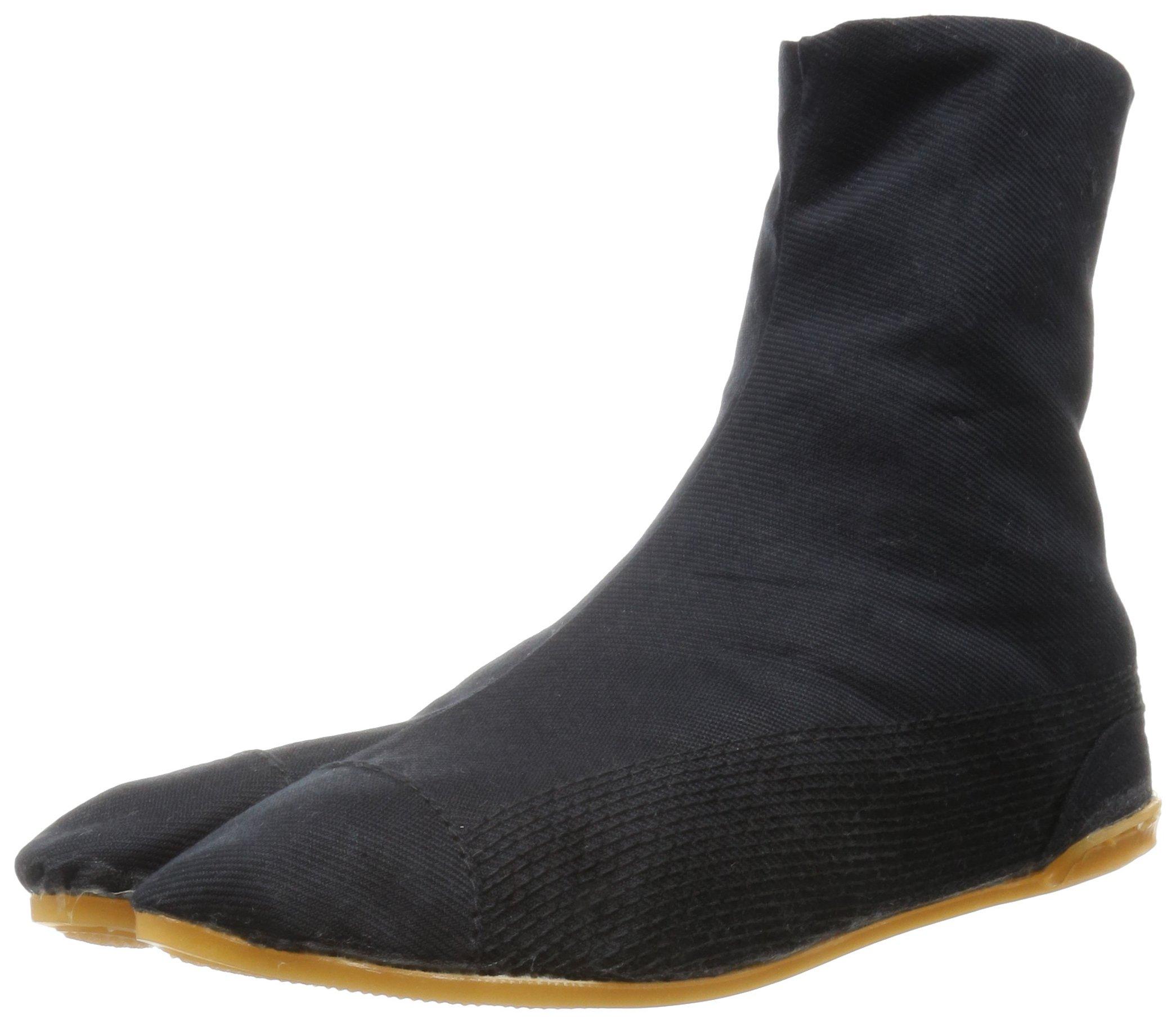 

Margo Tabi Socks, Festival Socks with Six-Layered Hase Pattern, Triple-Layer Heel Shock-Absorbing Insole, Unisex, Black, Size 23.0 cm (10790)