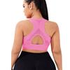 Large Solid Color Sports Bra Vest, Beautiful Back, Shock Resistant, Outdoor Running, Yoga, Fitness, Quick Drying Underwear For Women
