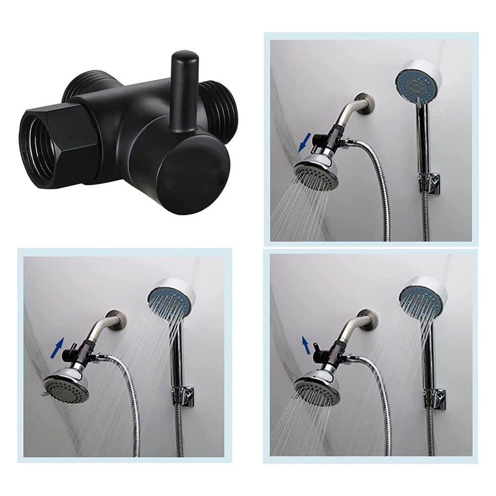 Standard Sizes 3-Way Diverter Valve Zinc Alloy Toilet Bidet Valve Bidet T Adapter Home Improvement