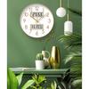 kxptso Wall Clock, Analog Temperature and Humidity Display, Digital Calendar, LCD Display, Quiet, Continuous Second Hand, Analog Wall Clock (A, 35cm)