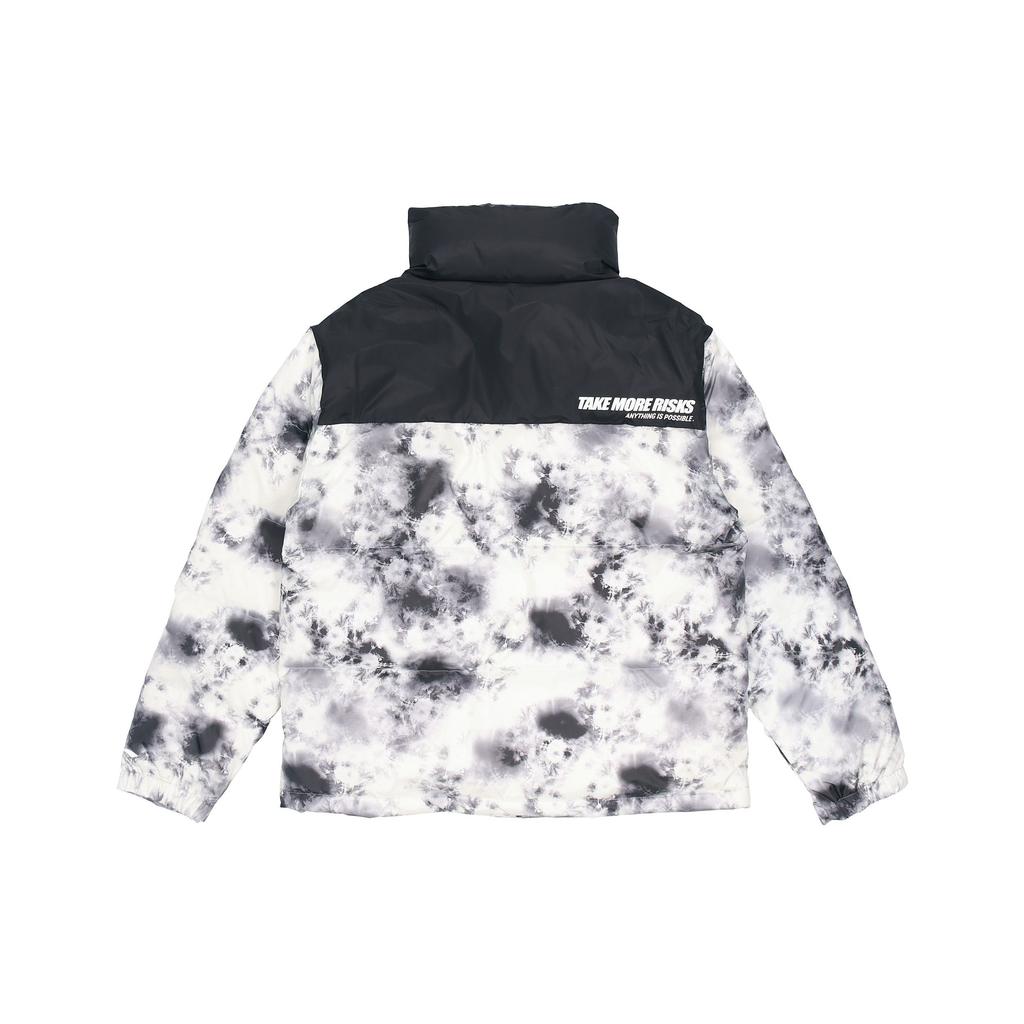 Li Ning Color Block Logo Print Stand Collar Down Jacket Unisex Outerwear Misty-Gray AYMR359-1