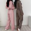Women's Khaki Summer Suit Set: High Waist, Slimming Straight-Leg Pants, Professional Slim Fit, Versatile Temperament