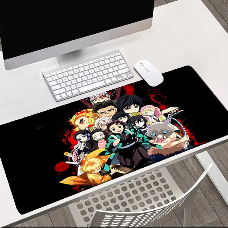 Demon Anime Group   Mouse pad Office Desk Mat, Gaming Mouse Pad Mousepad, keyboard pad,Heavy-Duty Non-Slip Rubber Backing, Gift