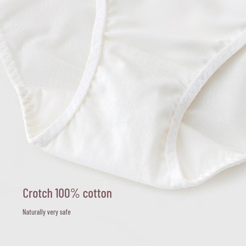 Fuli Girl Lace & Satin Patchwork Low-Rise Briefs