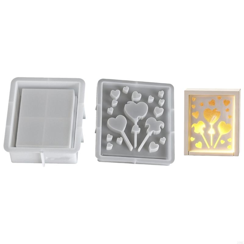 Efficient Silicone Holiday Molds Heat Resistant For Resin Soap Making Christmas Party Decoration Crafts J0MC