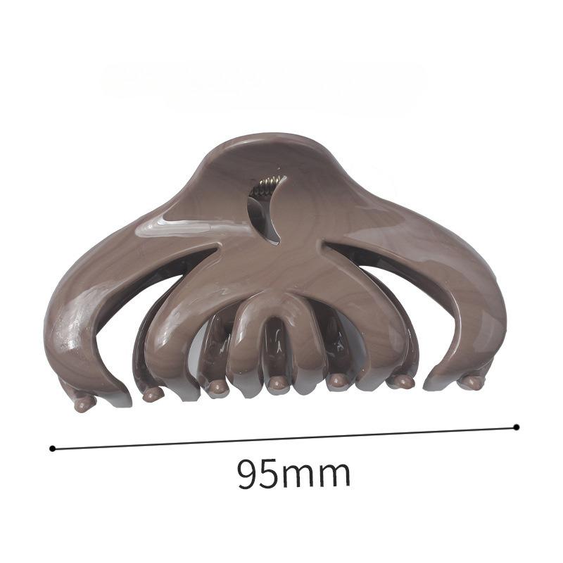 Retro Temperament Thickened Acetate Texture Hair Volume Multi-grip Clip Female New Niche Color Matching Large Hair Accessories Plate Hairpin