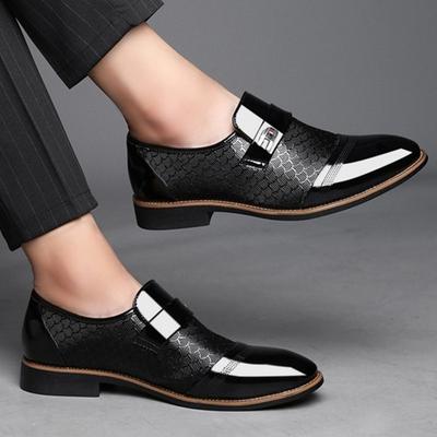 Scarpe Formali da Uomo Eleganti Versatili alla Moda con Fibbia Scarpe Formali da Uomo Taglia Grande Scarpe in Pelle Formali da Matrimonio 2025