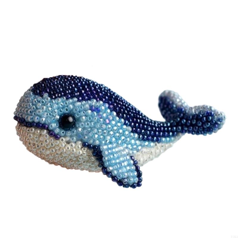 Sea Animal Themed Beads Embroidery Set With Instruction For Beginner Adult