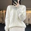 Pullover Sweater Female Women Fried Dough Twists Sweater Women Autumn and Winter Knit Top Pullover Solid  Sweater Female