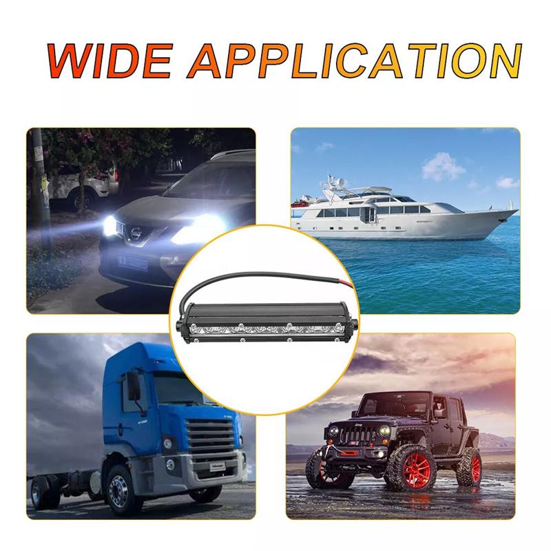 18W Light Bar Work Spotlight 12V Led Waterproof For Ip67 Truck Driving Offroad Boat Car Tractor Led Lamp Modify Accessories