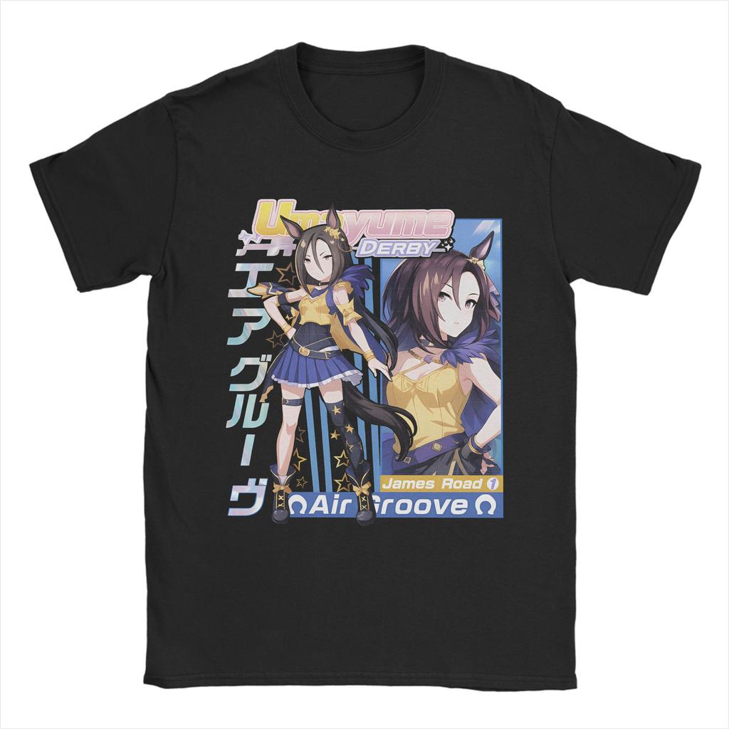 Pánská Umamusume Japonská Herní Trička Bavlněná Trička Léto Y2K Vtipné Tričko s Krátkým Rukávem Tričko s Kulatým Výstřihem Nadměrná Velikost 5XL 6XL