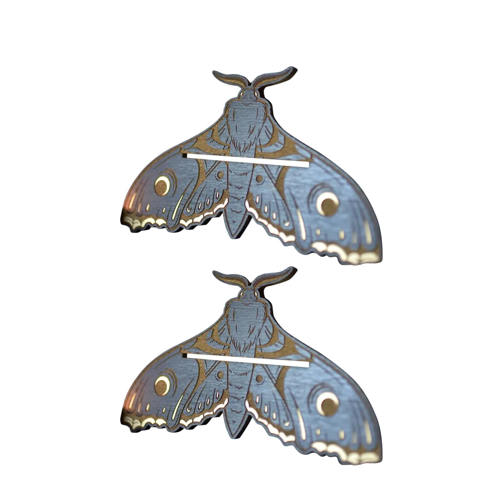 

Mystic Moth Pattern Wooden Display Stand Decorative Storage Piece One Size