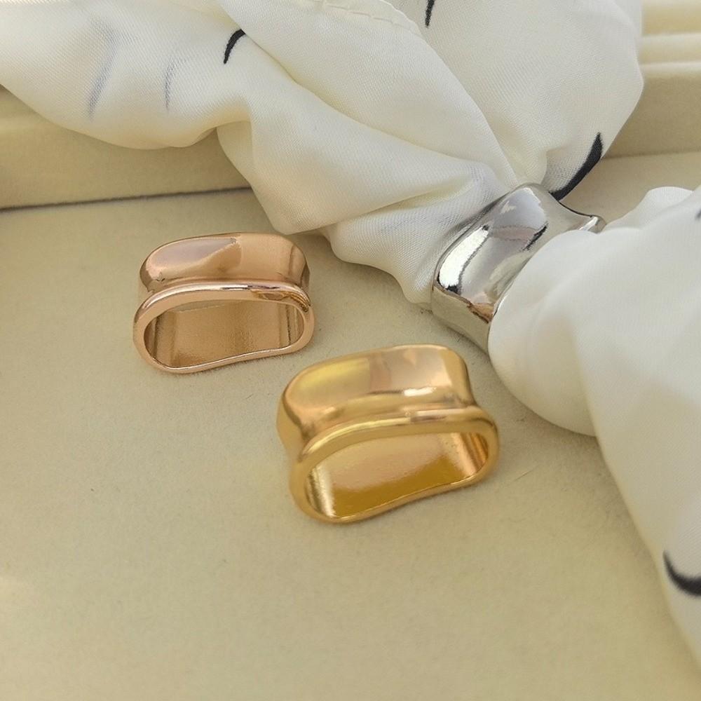 Multifunctional Bow Scarf Buckle Smooth Irregular Shawl Clasp Adjustable Clothes Corner Clip Party